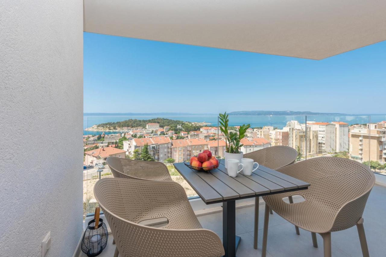 Luxury Adria Sea & City View Apartment Makarska Exterior foto